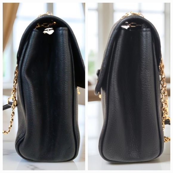 Louis Vuitton✨️Saint Germain MM Monogram Empreinte Noir Black Chain Bag PRISTINE - Picture 8 of 14